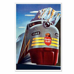 CANADIAN PACIFIC Railway: Vintage Advertisement Reprint 13"by19" Travel Poster